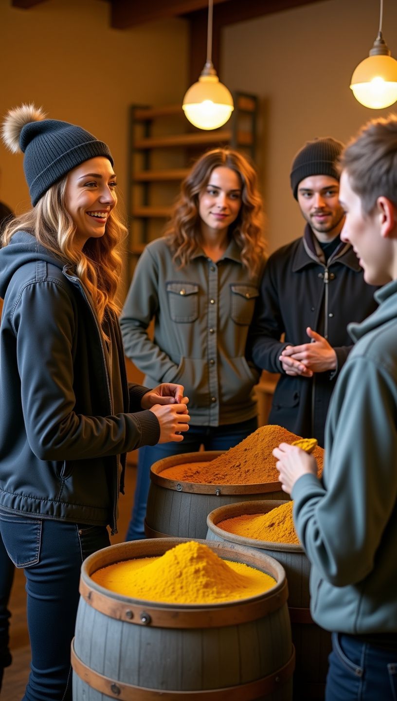 Ένα εργαστήριο για τη μελέτη της βιοδιαθεσιμότητας του κουρκουμά με επιστήμονες που εργάζονται σε δείγματα.