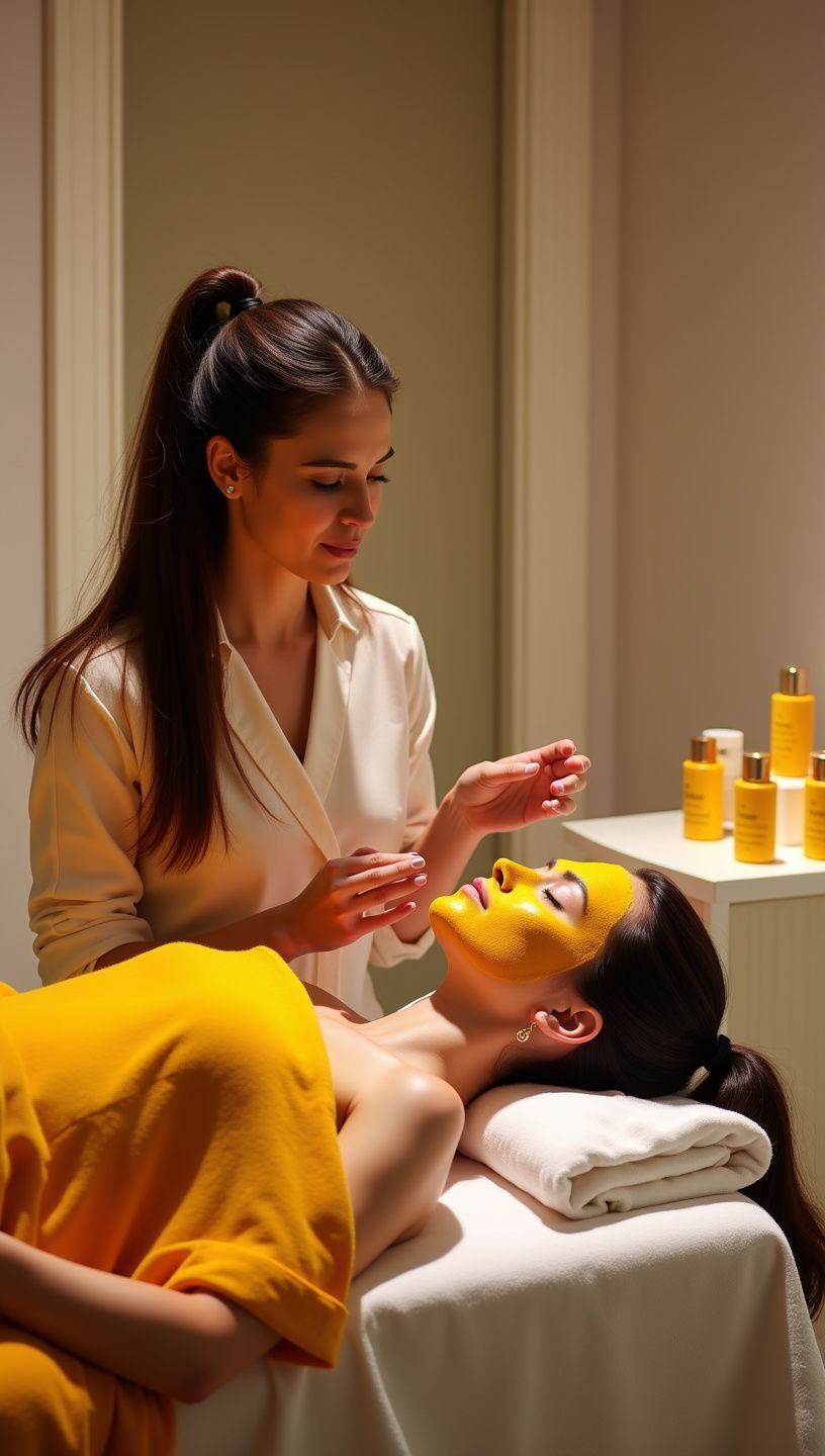 Γυναίκα που ασκεί γιόγκα σε καταπράσινο τοπίο με έμφαση στη σύνδεση νου και σώματος.